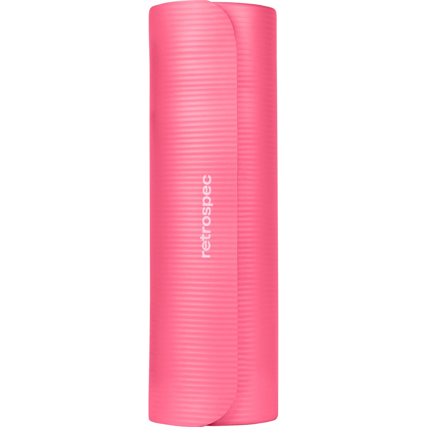 Retrospec Solana Yoga Mat 1/2" Thick w/Nylon Strap for Men & Women - Non Slip Excercise Mat for Yoga, Pilates, Stretching, Floor & Fitness Workouts