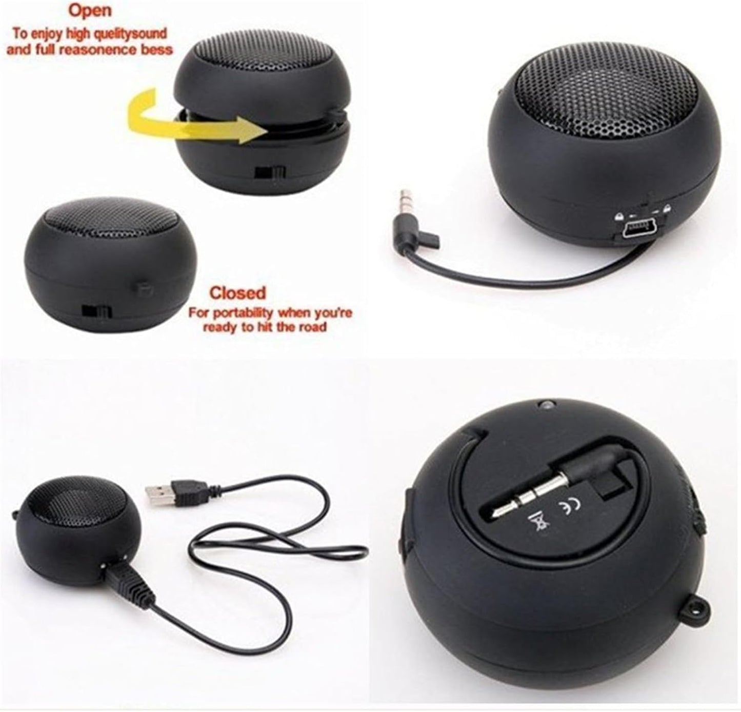 YOXIER Mini Portable Hamburger Speaker in Blue Fun and Functional