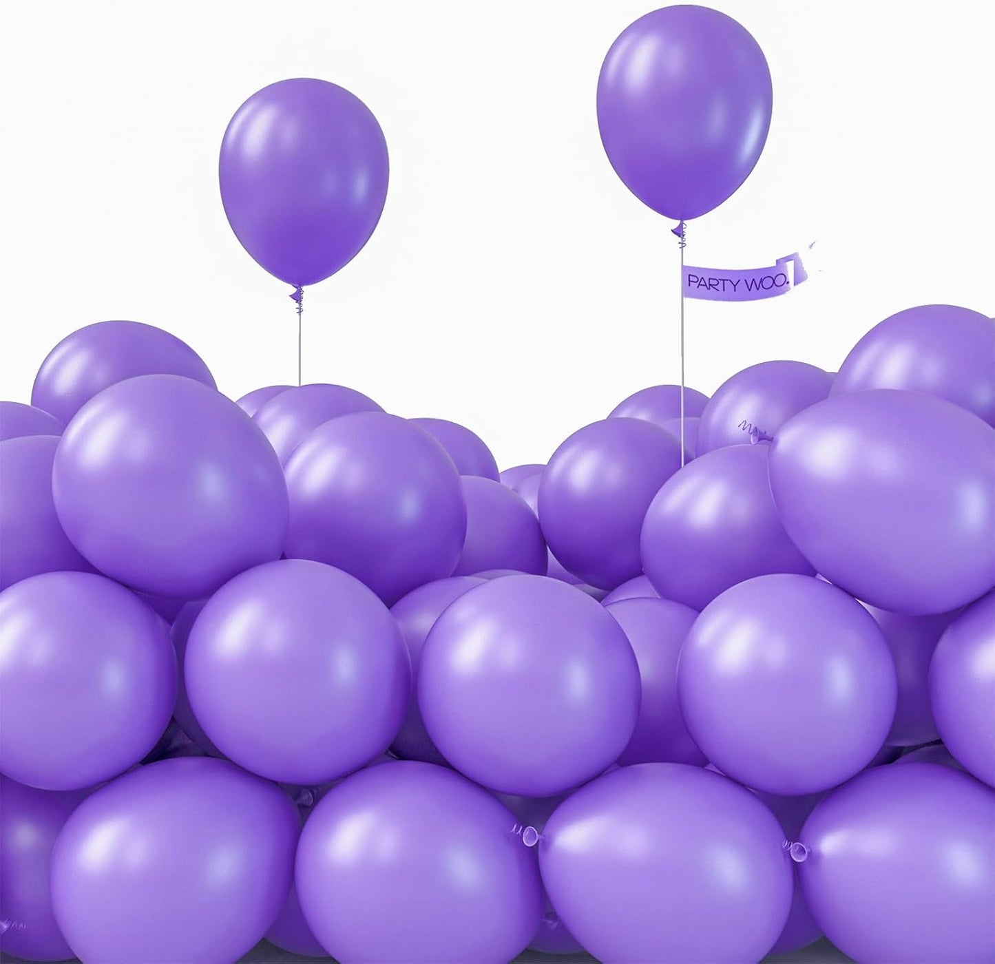 PartyWoo Purple Balloons - 100 Pcs 5-Inch Latex Balloons for Birthday & Wedding Decor