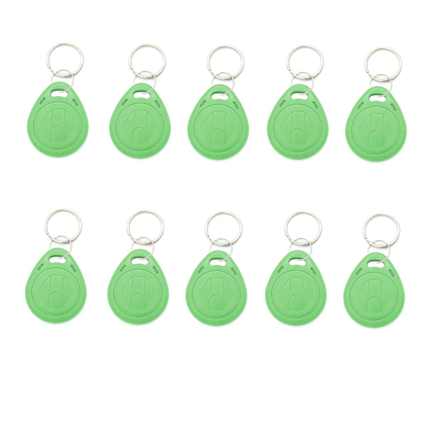 SagaSave 10pcs 125KHZ Plastic Rewritable Writable ID Cards Keyfobs RFID Copy Key Tags Handheld RFID Copier Writer