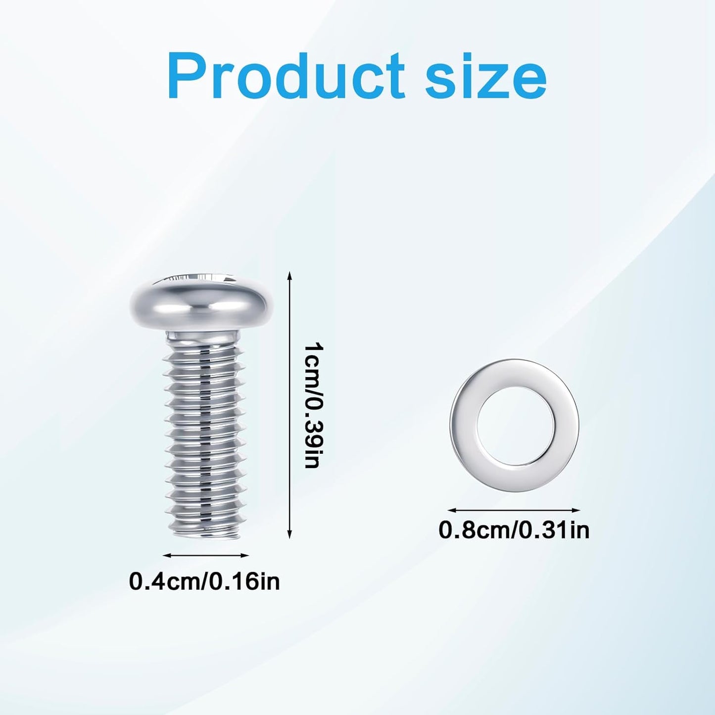 Xinjoduz 10 M4 10mm 10 Pcs Monitor Mount Screws, Screws for Mounting On Monitors, X with Washers Computer Mounting