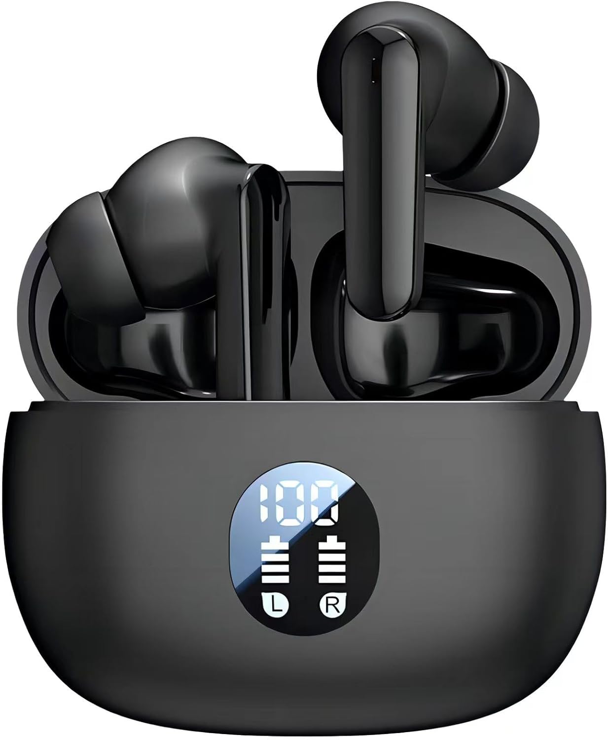 MOYAWSDGN 5.4 120H Playtime,IPX7 Headset Wireless Earbuds, Bluetooth Headphones Ear Buds With Bass Stereo Sound Noise