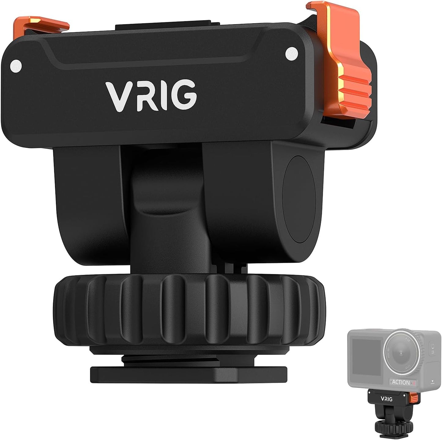 VRIG Express 5Pro, 180 1/4" 360,Action4,Action3 VRIG Cold Shoe Action Camera Magnetic Quick Mount Holder for DJI OSMO