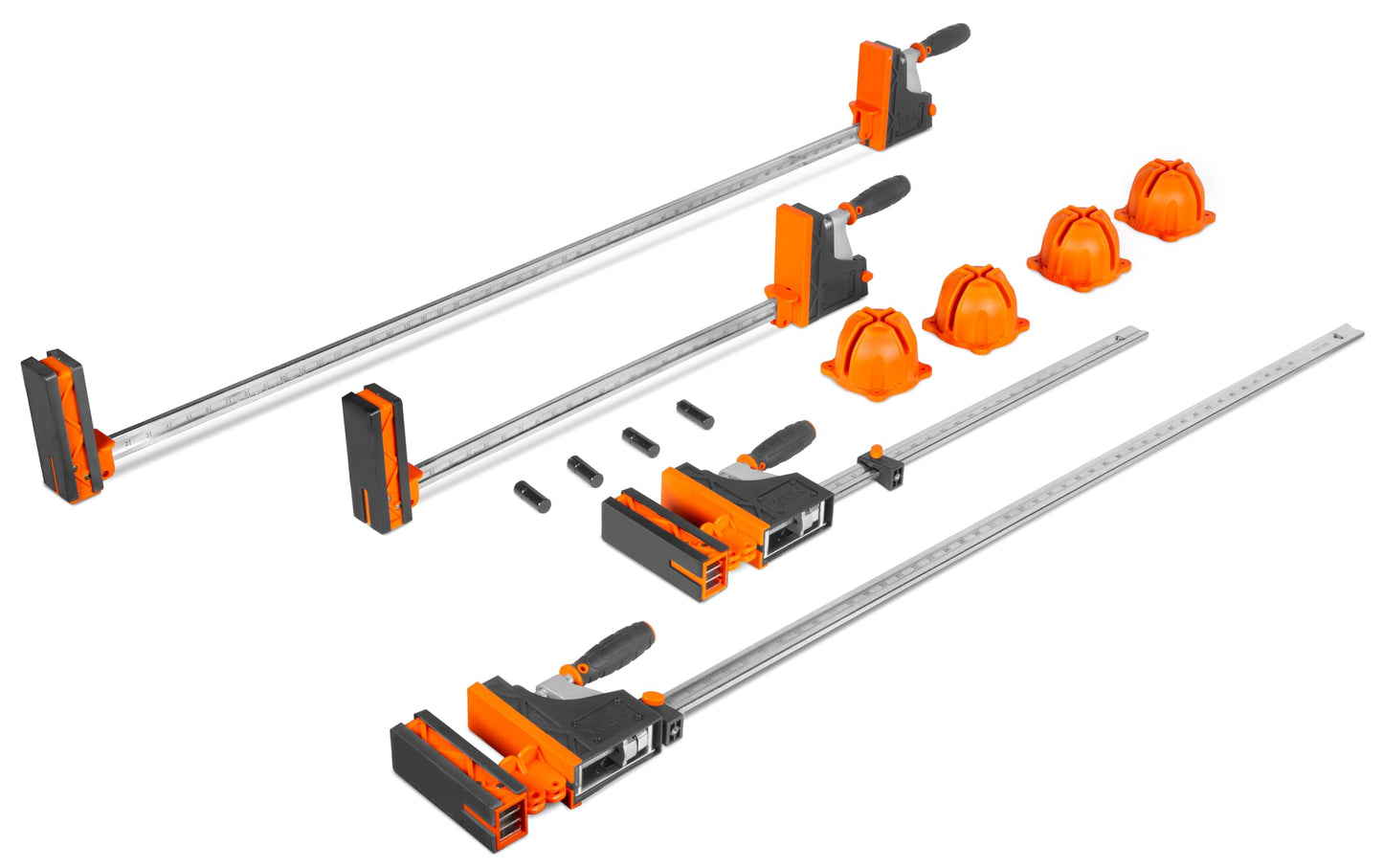 WEN Parallel Clamp Kit with Two 24-Inch Clamps, Two 50-Inch Clamps, and Framing Kit (CLP14A)