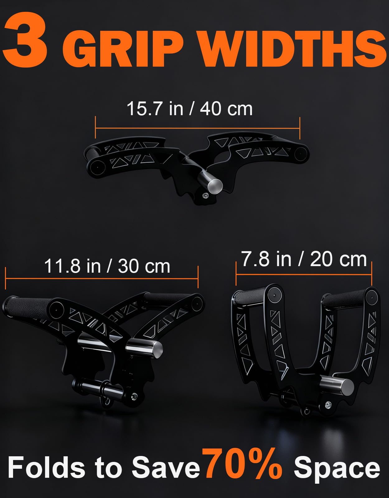Fitarc Adjustable Width T Bar Row Handle,Landmine Attachment for Barbell,U Clips Gym Landmine Handle V Bar Attachment Exercise for Back,Arm,Shoulder
