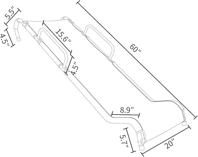 Universal Trampoline Slide 60" * 20" Slide with 2 Iron Plasticized Handles Buffer Bottom Wear-Resistant Fabric Safety Ladder for Kids and Toddle