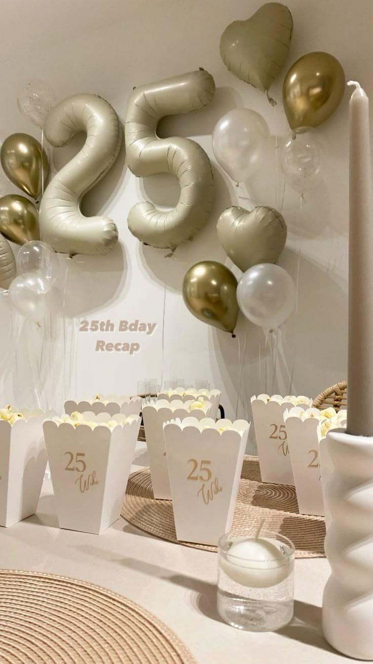 Number Balloons by [Brand Name] - 40-Inch Cream 19 Foil Balloons for Birthday & Wedding Celebrations