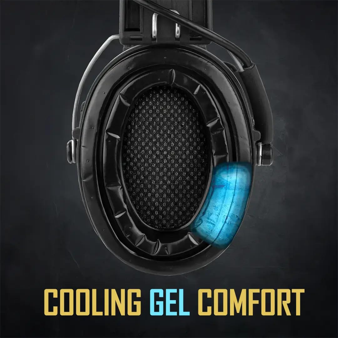 Sordin Pro-X LED Ear Muffs (Limited Night Camo Edition) - Active and Electronic Ear Defenders - Earmuffs for Hunting & Shooting