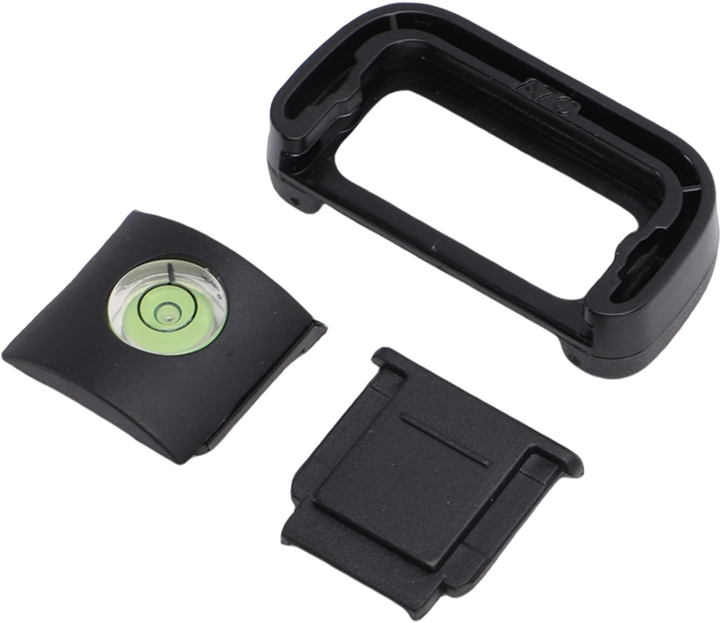 Camera Eyecup Viewfinder Eyepiece, Soft Silicone Eye Cup with Bubble Level and Hot Shoe Cover Protector for Mirrorless