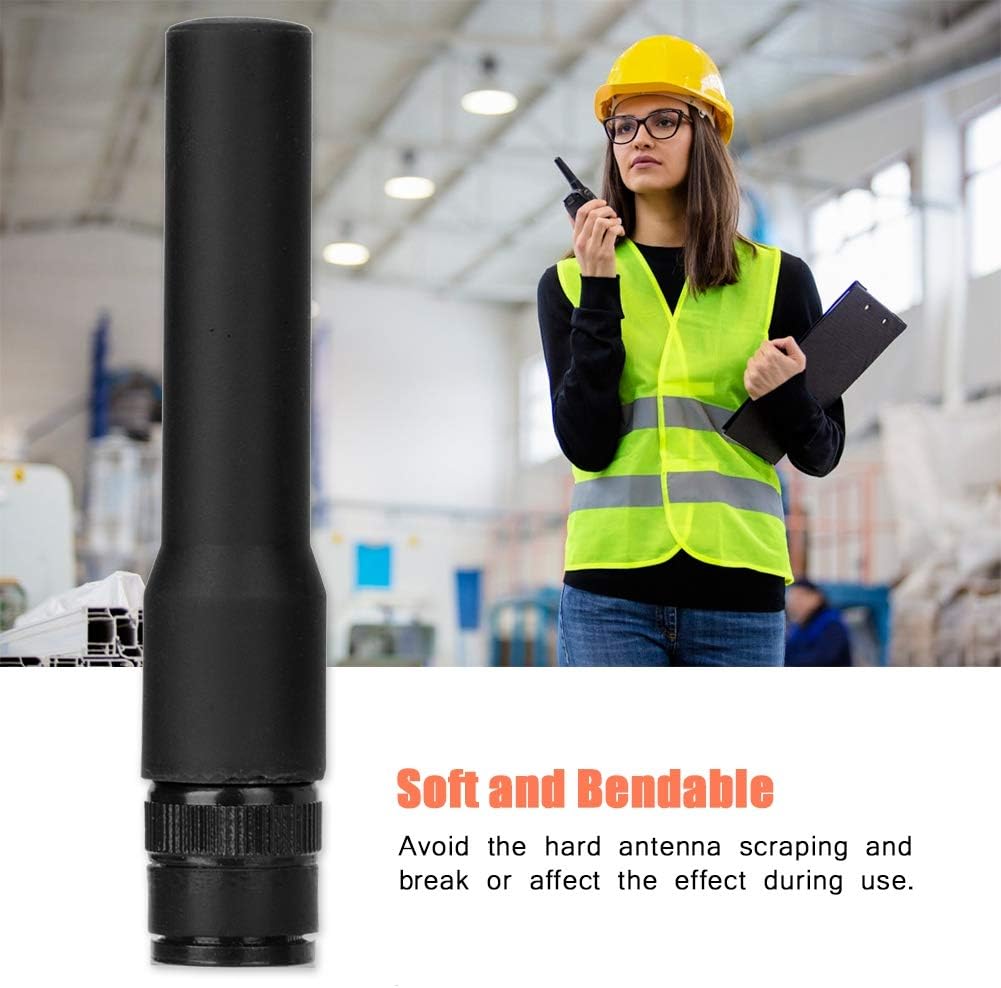 Yoidesu 144/430MHz Radio Antenna BNC Male Silicone Soft Dual Band Mobile Ham Radio Short Antenna for Series Series