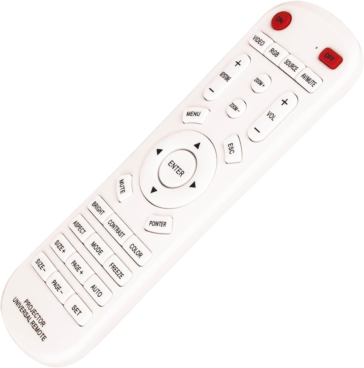 ALLIMITY Universal Projector Replacement Remote Control -- fit for Most of Projector Home Theater Remote Control