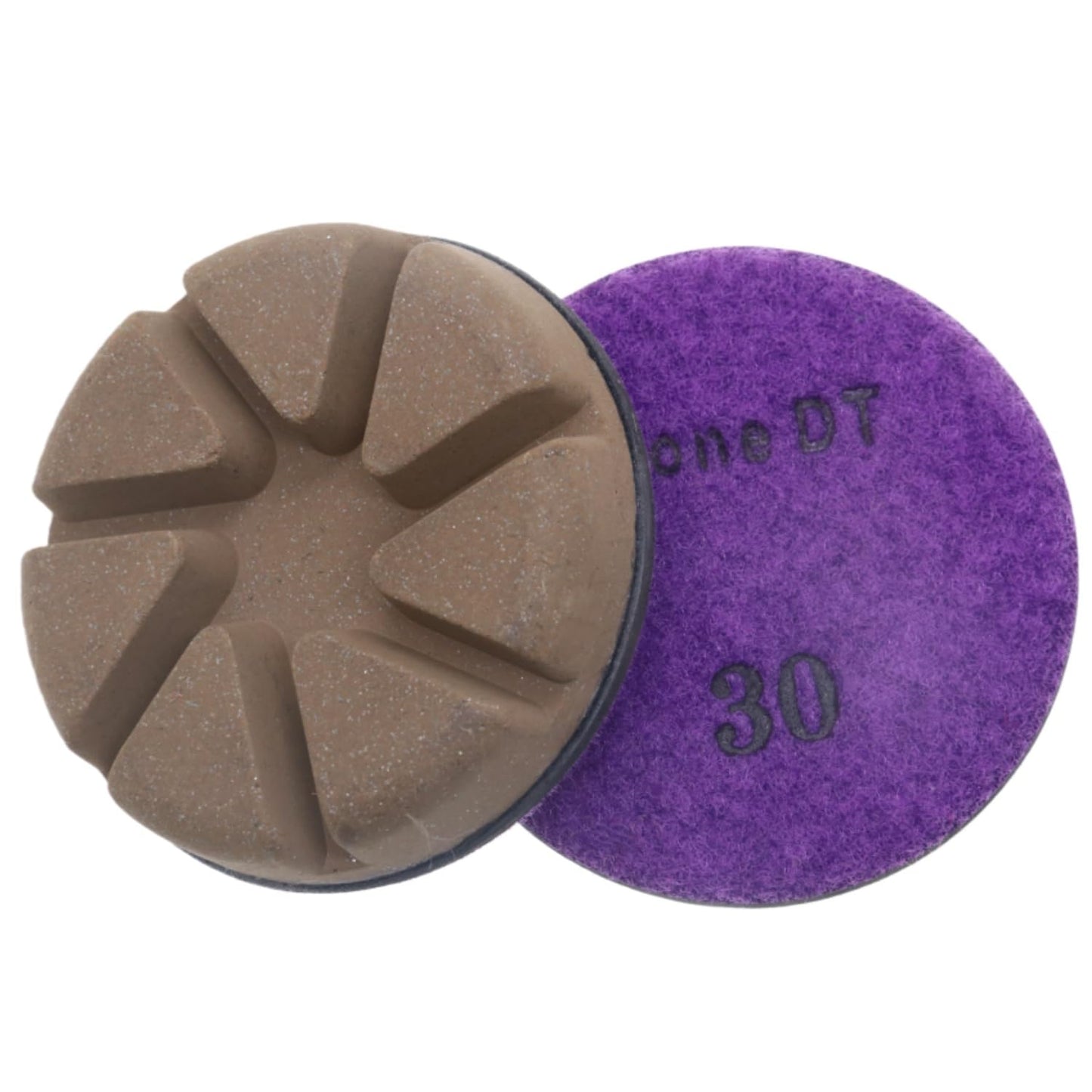Hybrid Diamond Polishing Pucks, 3’’ Floor Grinding Pads for Hard Concrete Surface, Compatible with Ride-on/Walk-Behind Floor Grinder, Aggressive Ceramic Bond, 30#, 9PCS