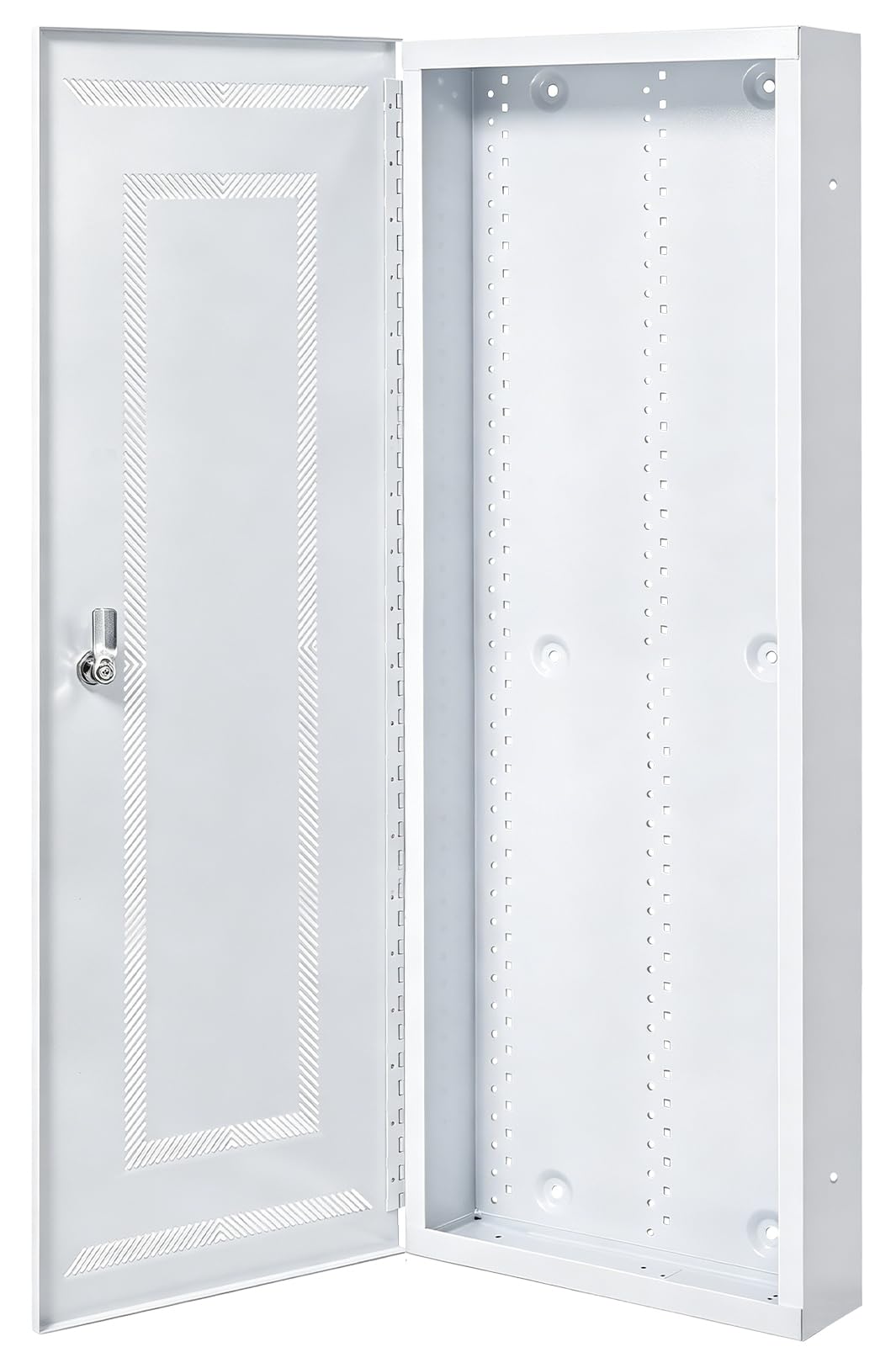 XMK 42 Inch Media Enclosure,WiFi Electrical Box,Cable Management Box for Organize Network/Router/Modem/Ethernet Switch Device,Structured Wiring Enclosure Media Box Cabinet with 180°Hinged Door