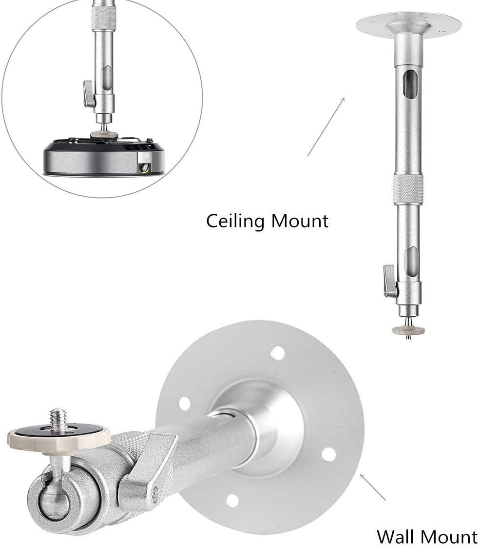 Assome 3 Projector Ceiling Mount, Projector Stand, Universal Extendable Video Projector Wall Mount Bracket