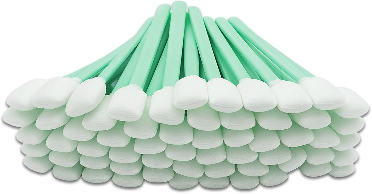 Brvlsoc 50PCS Foam Cleaning Swabs Anti-Static Lint-Free Applicators for Printers, Cameras, Optical Lenses & Electronic