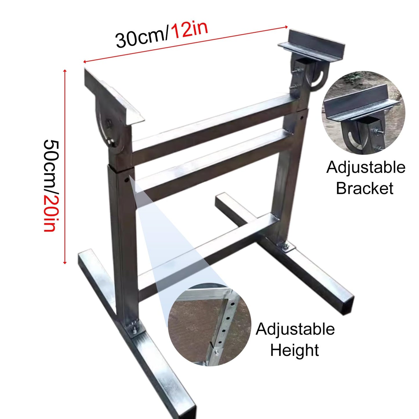 Adjustable Height Stainless Steel Gravity Conveyor for Warehouse Freight Handling & Unloading - Durable Rollers for Logs, Cartons & Woodworking - Silver, 40cm Width