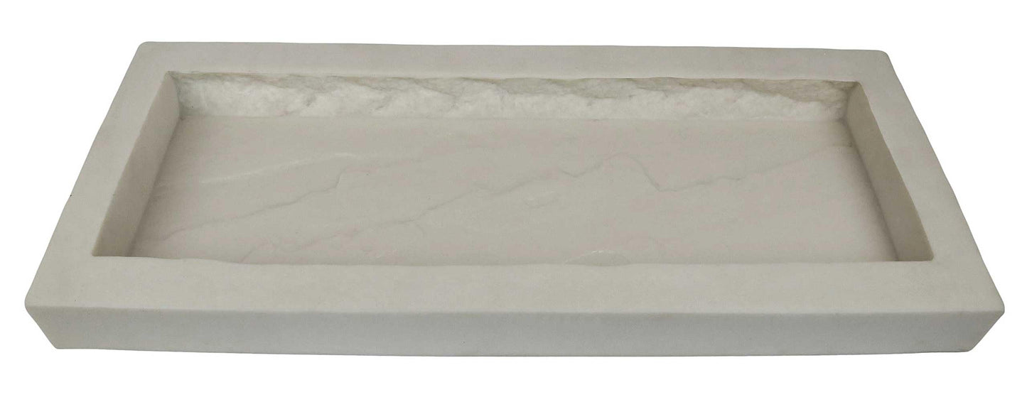 Stone Master Molds Rubber Molds for Concrete, Slate Texture, Wall Cap Mold, 24" L x 8" W x 2" D
