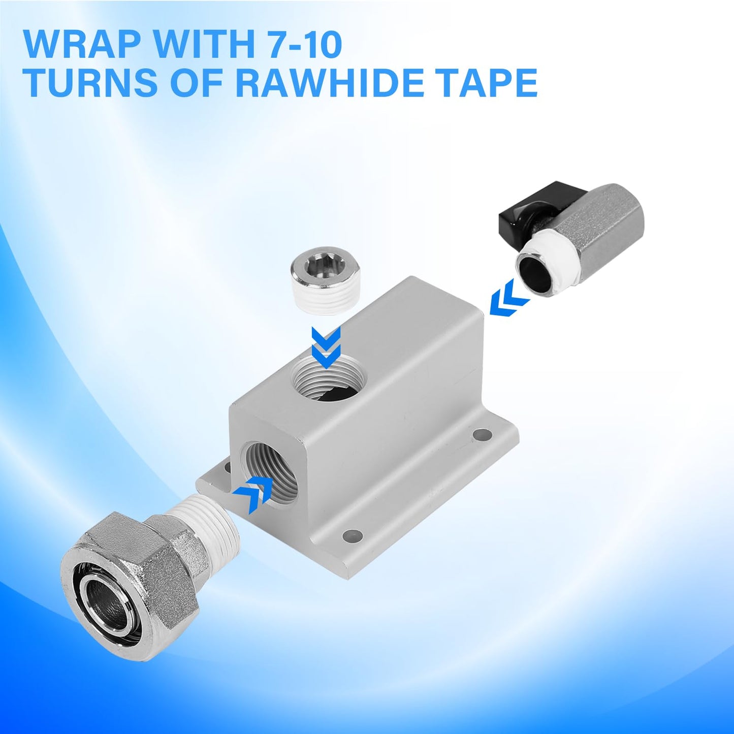 3/4” 200 FT Compressed Air Line Kit, Air Hose Kit, HDPE-Aluminum-HDPE Piping, Compressed Air Line Kit, Airtight, Leak-Proof, for Air Compressor Fittings, Suitable for Garages, Workshops, Factories