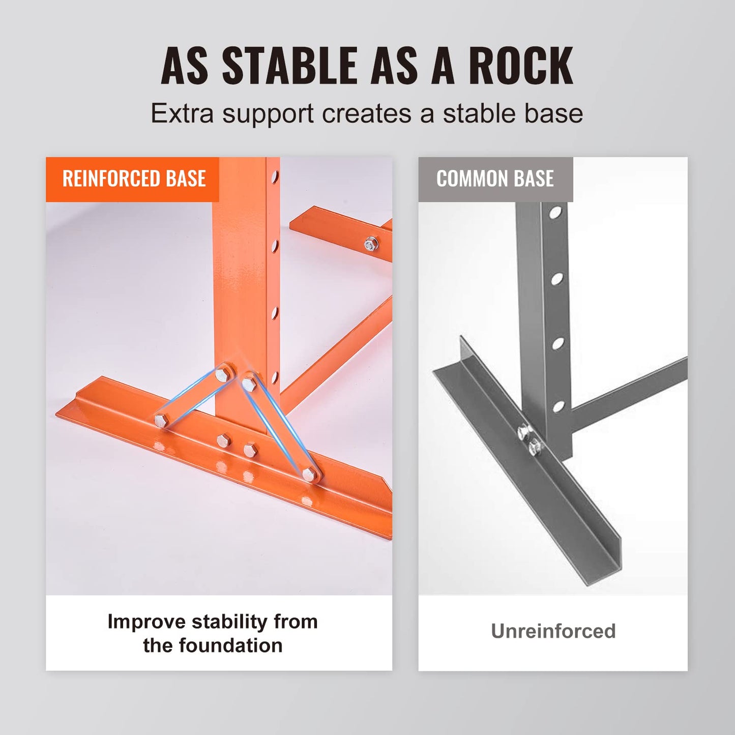 VEVOR Hydraulic Shop Press, 12 Ton/26000lbs, H-Frame, 4-Hold Adjustable Height, with Movable Plates, for Garage or Professional Users, Orange