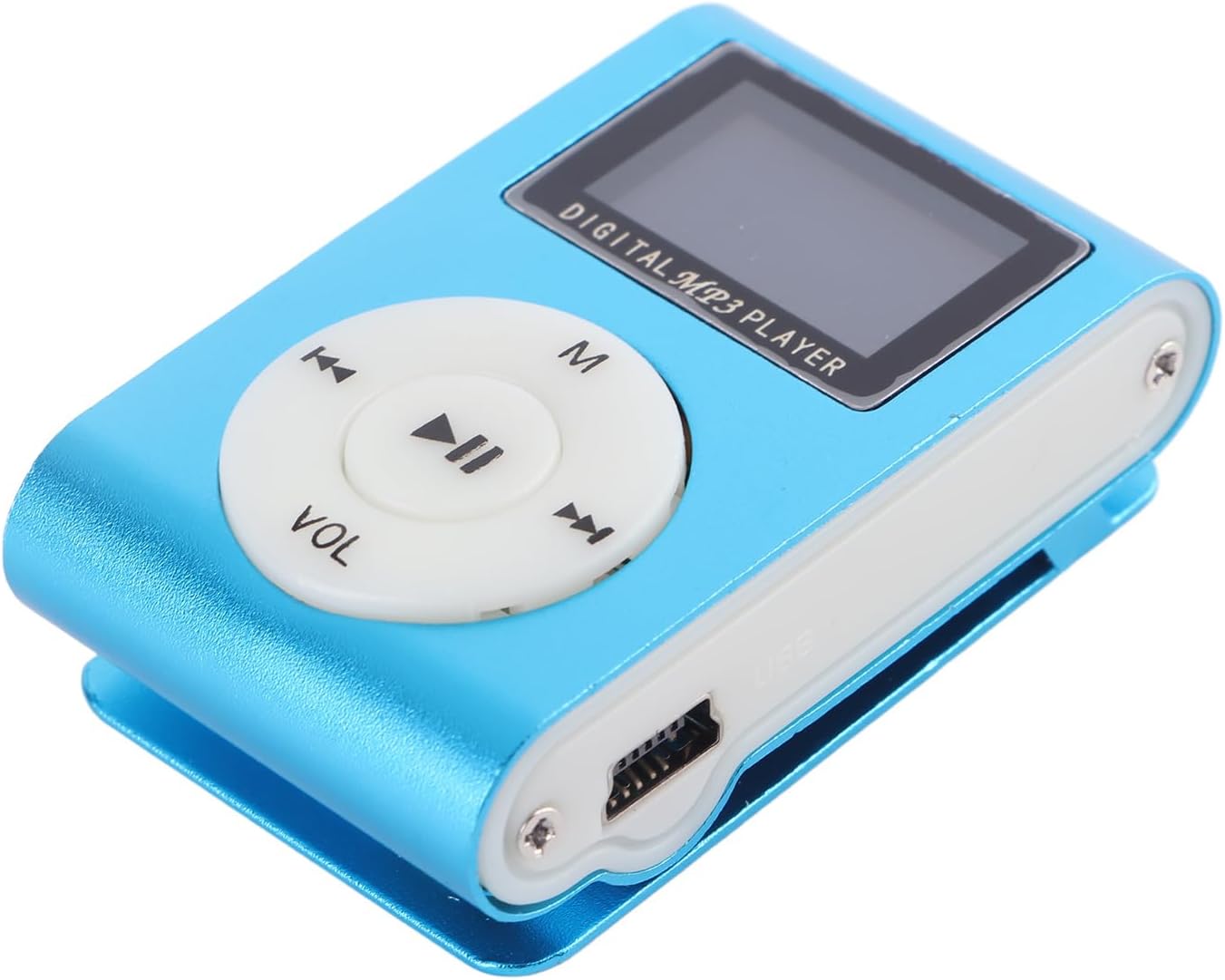 Asixxsix MP3 128M Player, Portable HiFi Lossless Sound Music Player with Earphone and Song Card, Lavalier Design, Plug