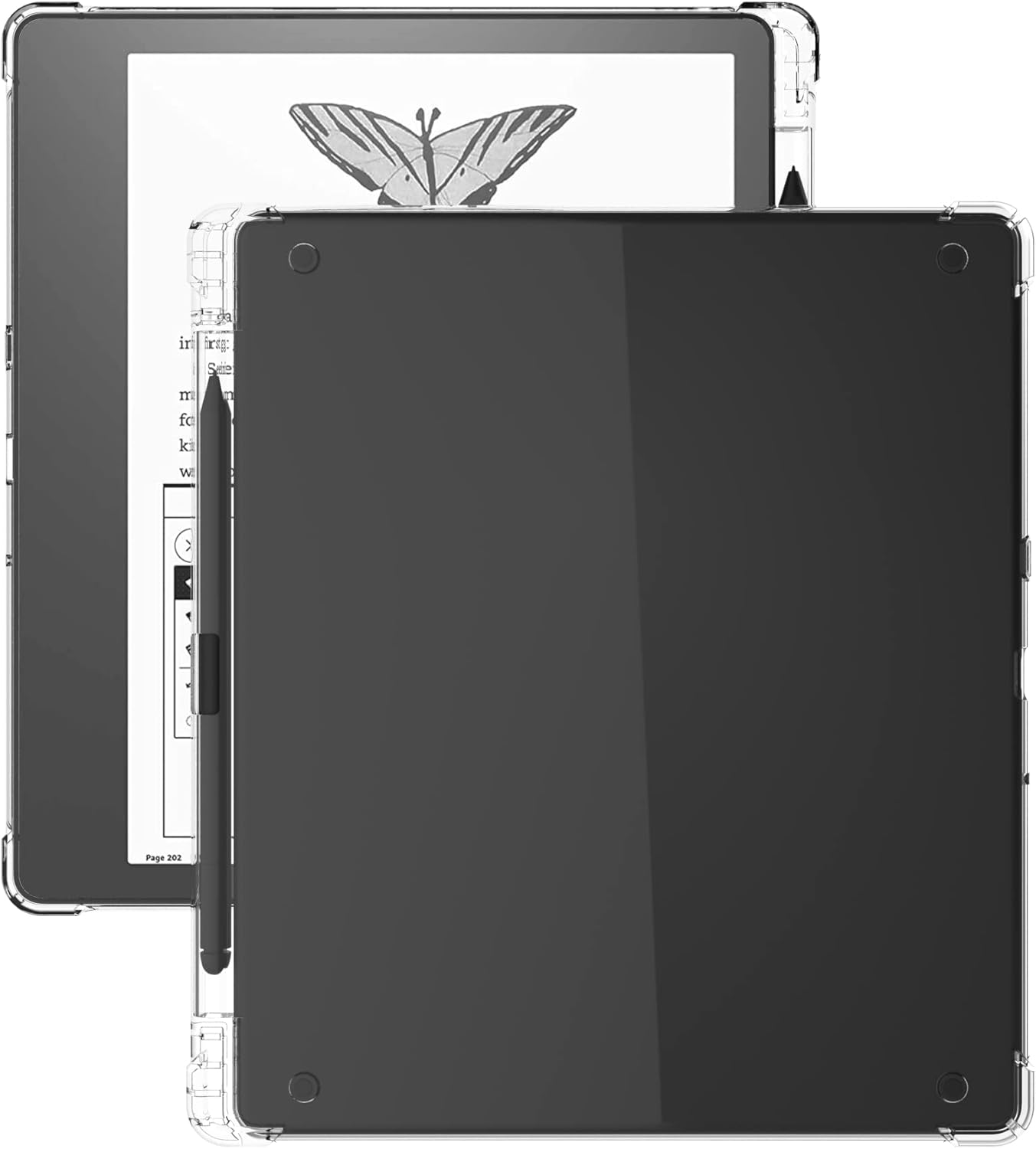 KEEXYICC 10.2" (2024 2022 Clear Case Compatible with Kindle Scribe Release/ Release) Skin Cover with Pen Holder