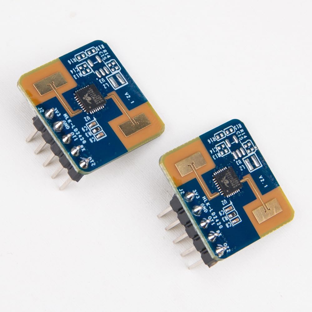 ZORZA 2Pcs LD2420 24GHz mmWave 50mA 3.3V Smart Radar Sensor Module Human Presence & Motion Detection Module Low Power