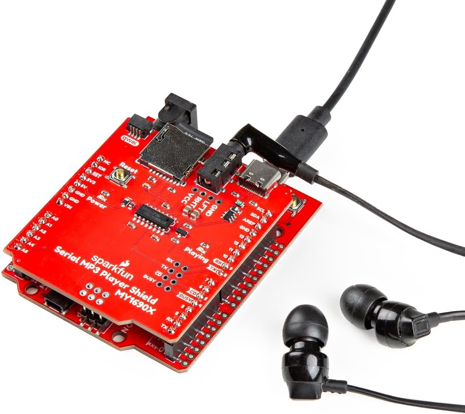 SparkFun MP3 MY1690X-16S Serial Player Shield