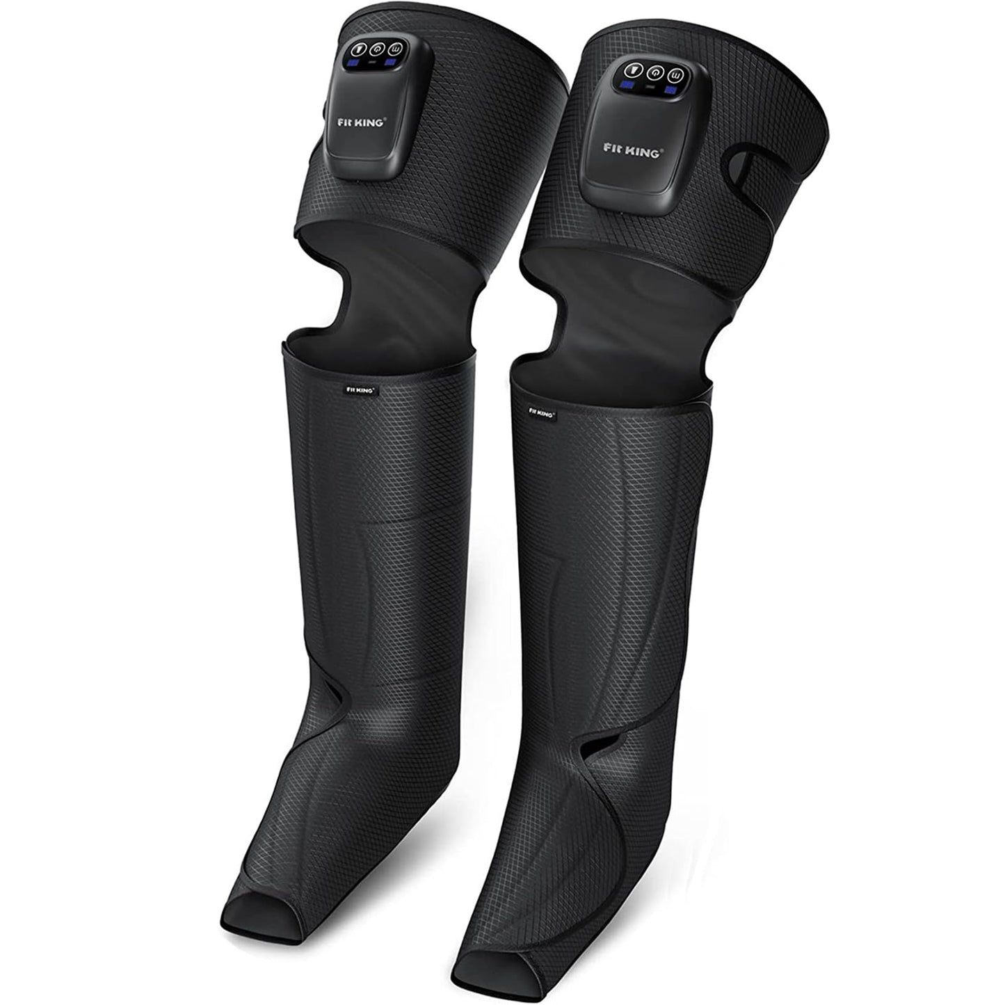 FIT KING Cordless Compression Boots Full Leg Compression Massager, Rechargeable Portable Foot and Calf Massager for Circulation, Pain Relief & Fast Recovery, No External Long Hoses | Gift for Mom