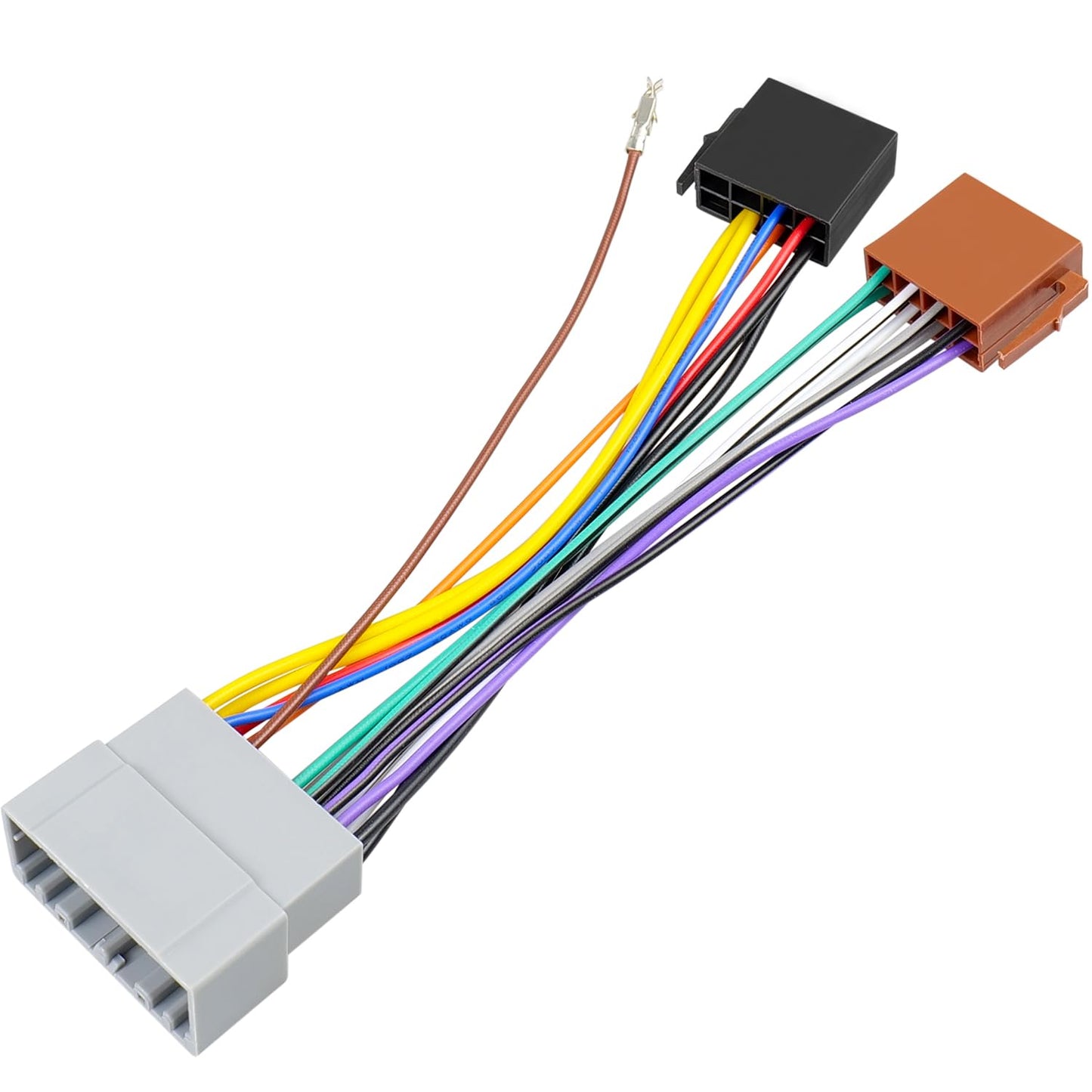 Commander 22Pin Radio Wiring Harness Adapter Compatible with Dodge Ram Caravan Charger Jeep Wrangler Chrysler Voyager