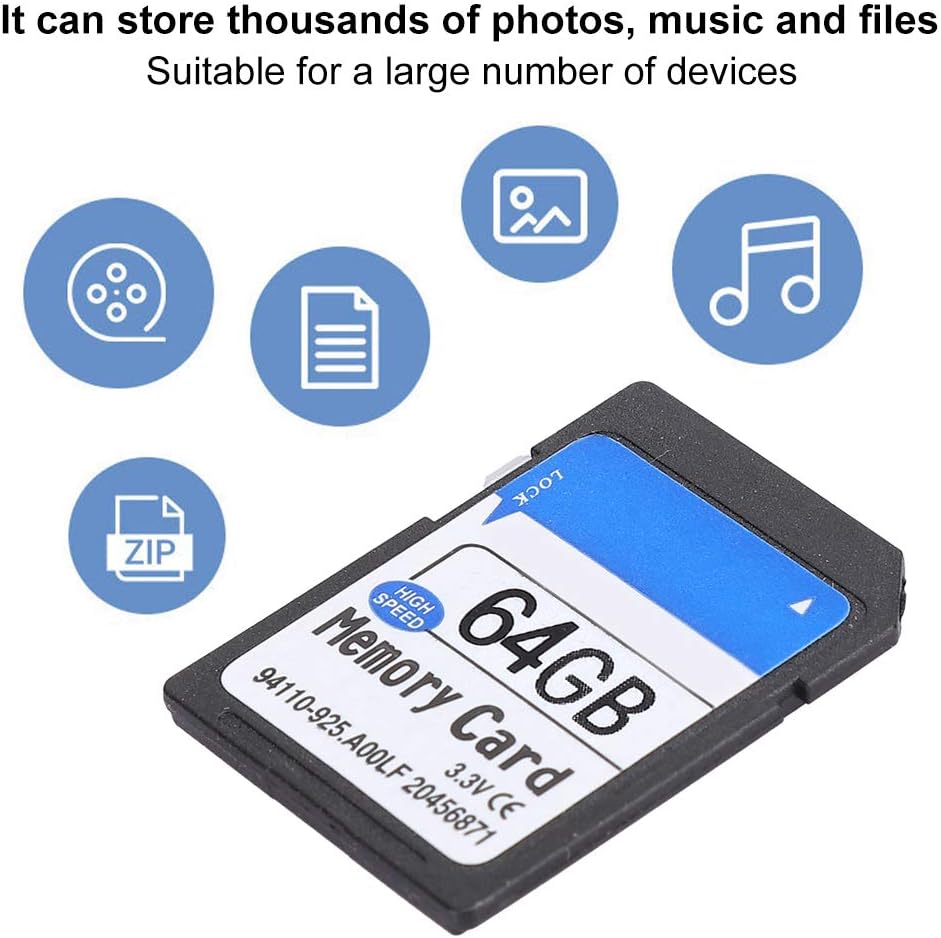MUNEFE (64G) Camera Memory Card, Micro Memory Card, High Speed Memory Card for Providing Practicality and Efficiency