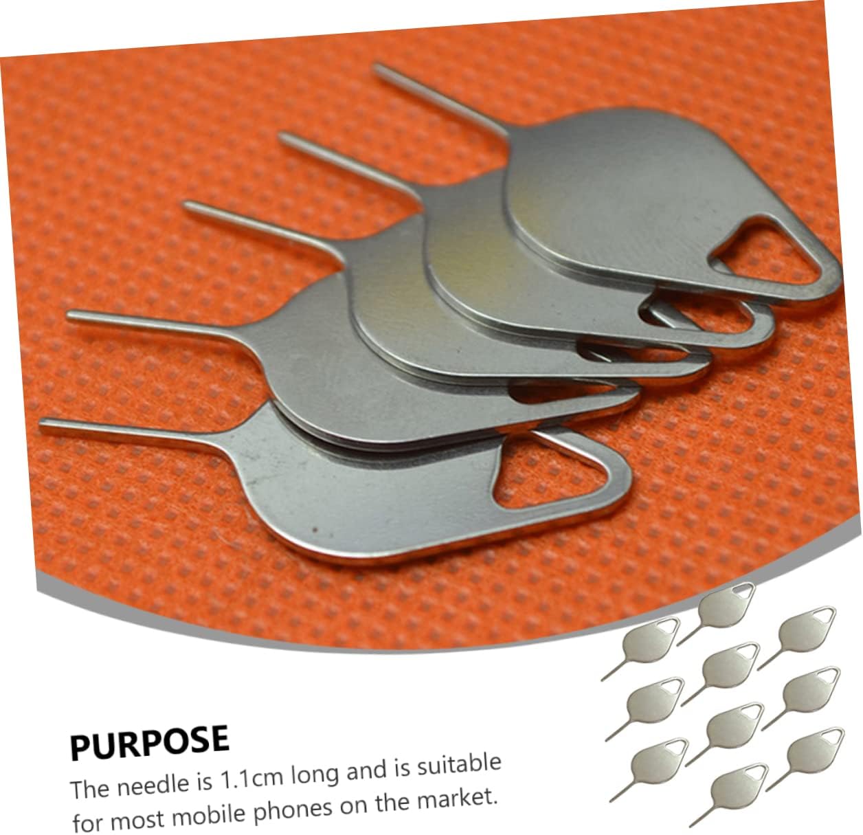 200pcs Angoily Sim Pin Tool Cell Phone Sim Card Ejector Remover Assorted Phone Card