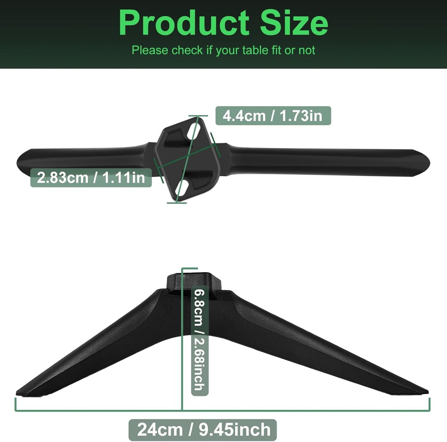 Dinghosen 50R6E3 55R6090G 55R6G 55U6GR5 58R6E3 32H4030F3 65R6090G5, TV Stand for Hisense TV Legs, TV Stand Legs