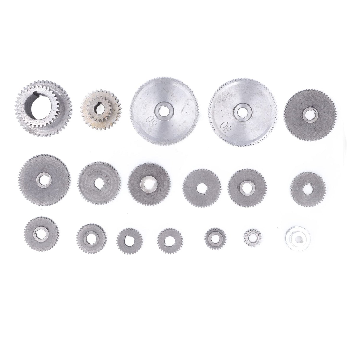 Metal Gears, Mini Gears Set, Metal Lathe Gears Kit Multiple Sizes Mini Lathe Replacement Gears for Cutting Machine for CJ0618 Mini Lathes & Milling Machines