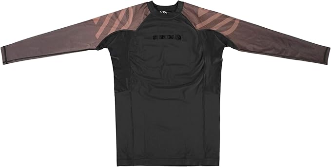 Sanabul Essential Long Sleeve Compression Training Rash Guard for MMA BJJ Wrestling Grappling and No Gi Jiu Jitsu rashguard
