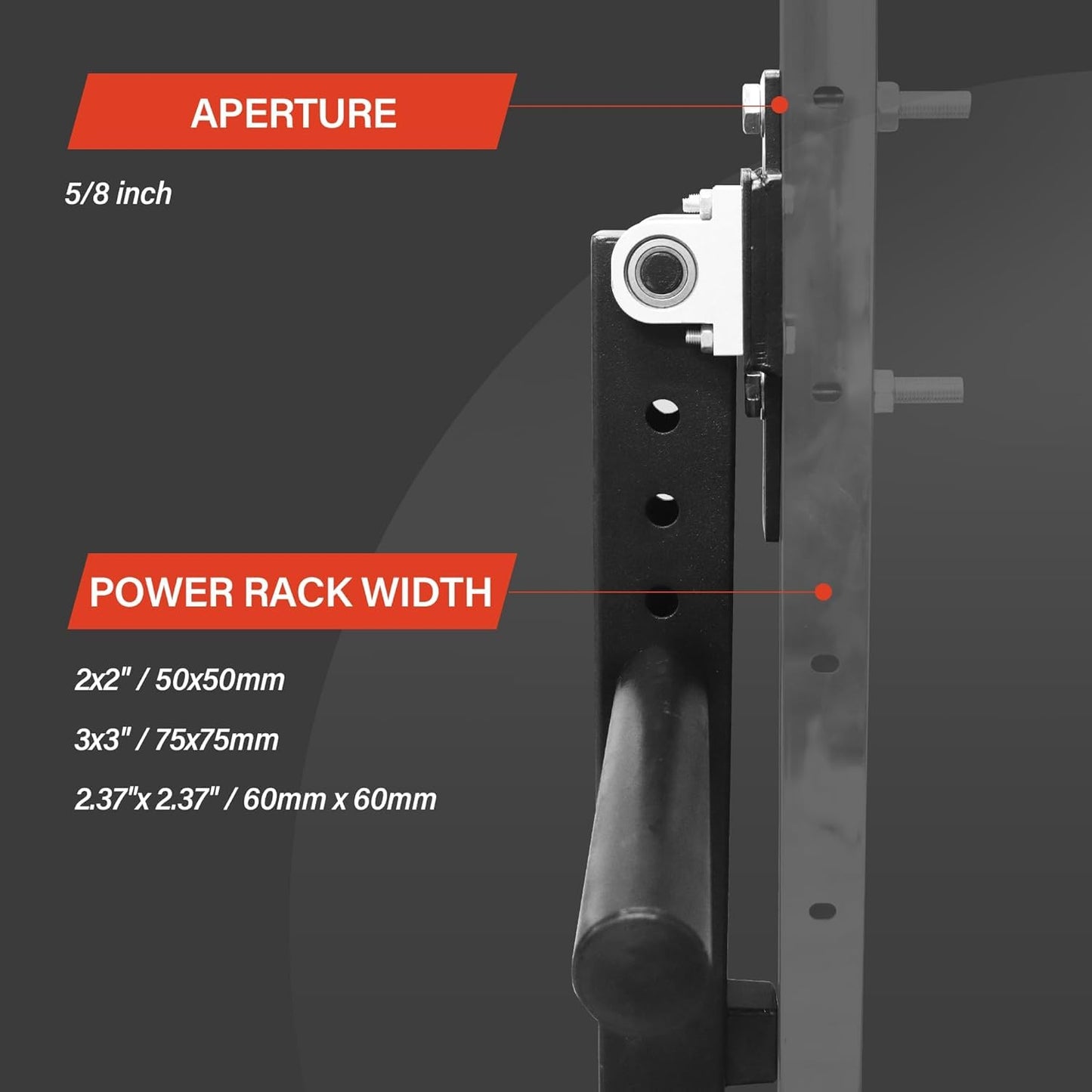 AHTAPFON Leg Extension Attachment,Leg Squat Roller Rack Mount,Adjustable Leg Extension Machine Leg Curl Machine for Home Gym,Fit Add 2″ Weight Plates,16mm Hole Rack