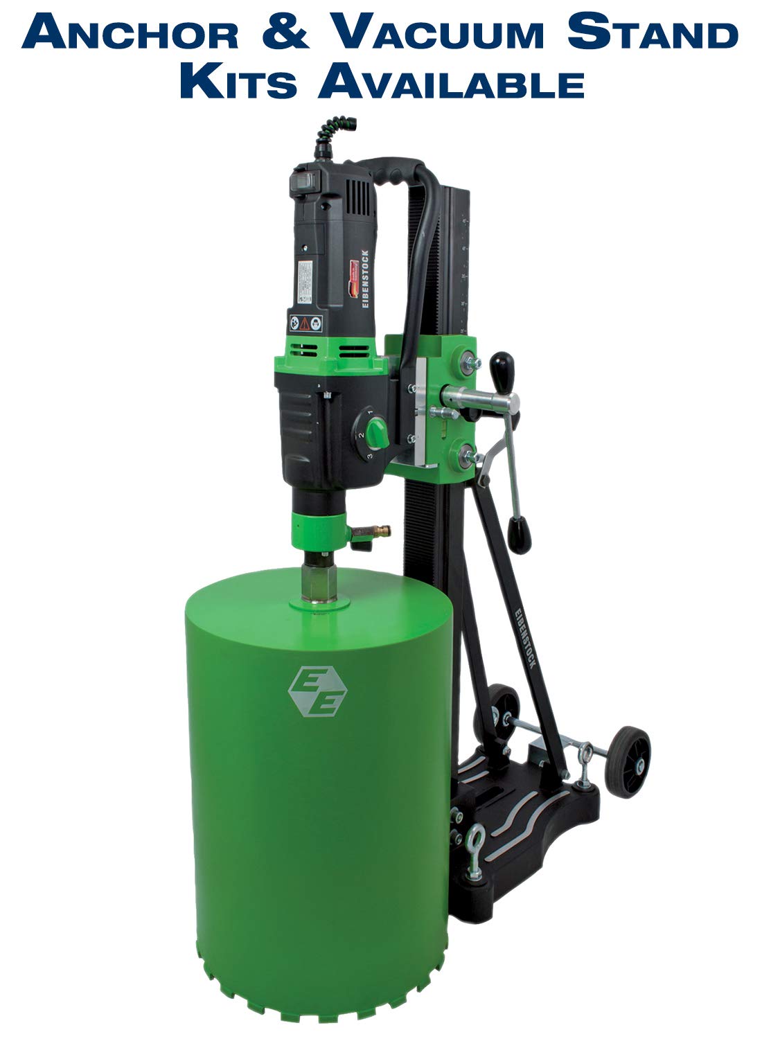 CS Unitec EBM 352/3 P - 14 in. Capacity Concrete Core Drill - Wet Diamond Core Drill - 3-Speed for Concrete, Brick, Block, Aspahlt, and Stone - Made in Germany - 110V
