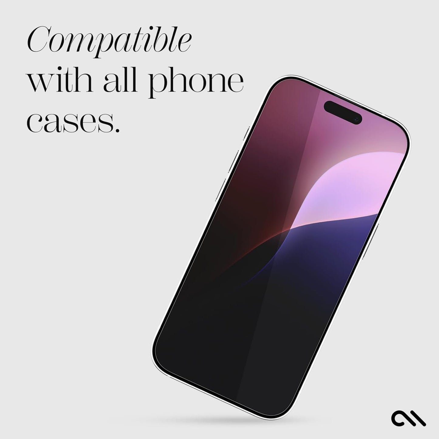 16 9H Case-Mate iPhone Pro Screen Protector - Anti-Scratch Tempered Glass with Shatter Protection - Durable Glass