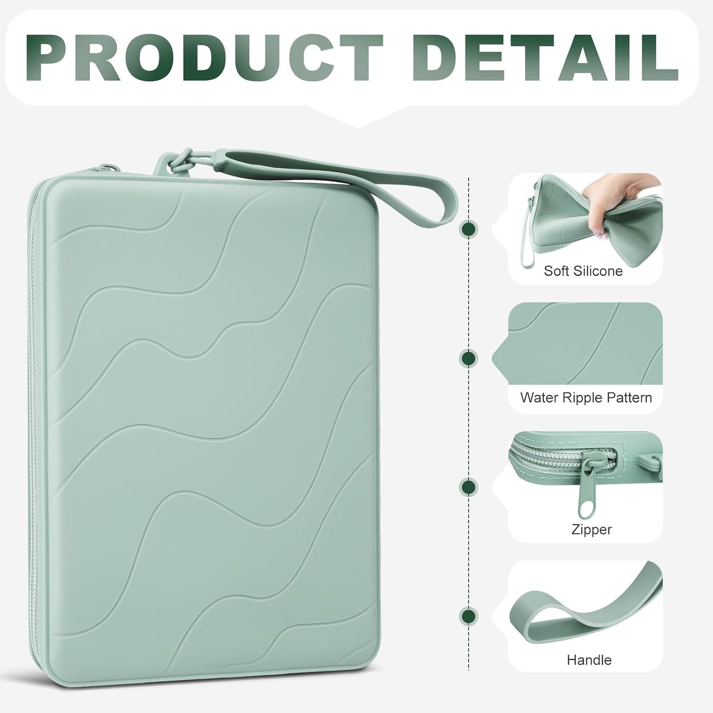 Dadanism 6-7 Inch 7" 6" Silicone Clutch for Kindle Paperwhite and Kindle Colorsoft Signature Edition, K-indle, Kobo