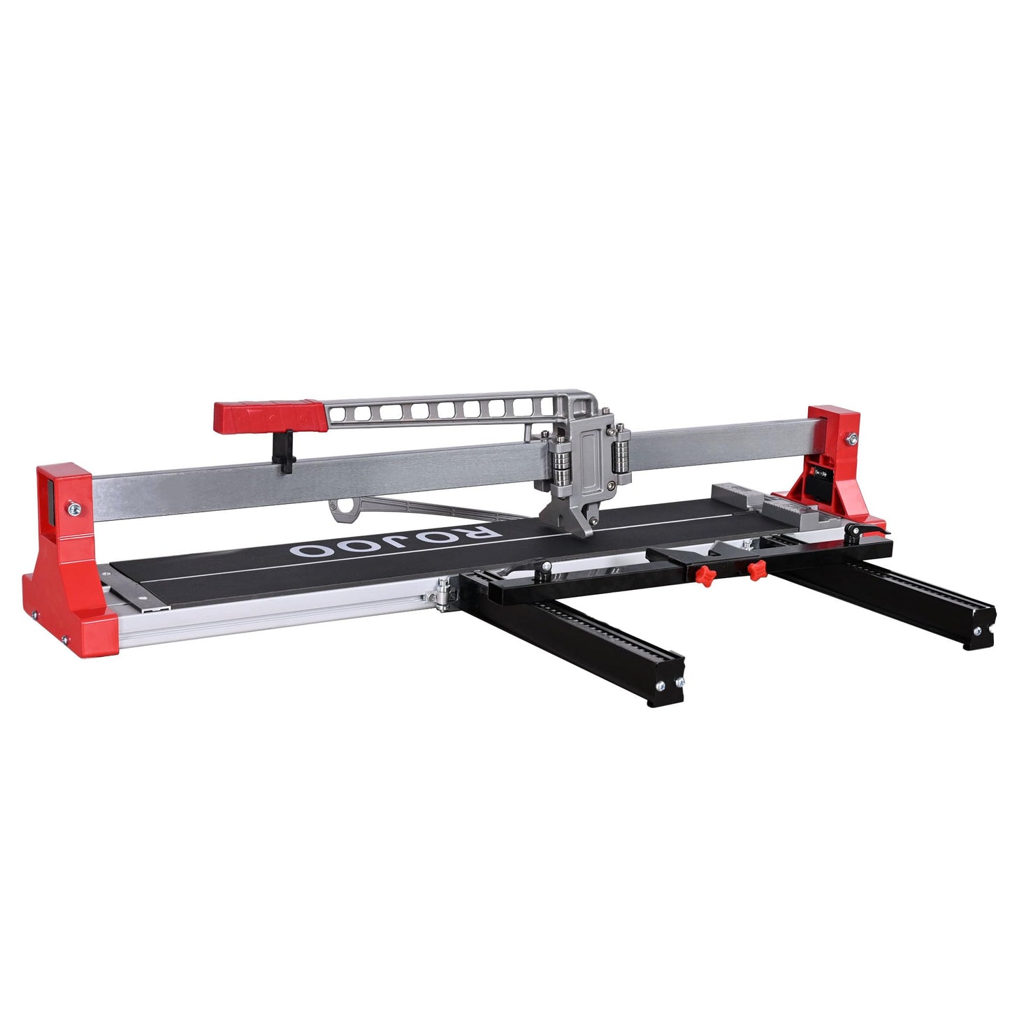 ROJOO 32/48 inch Manual Tile Cutting Machine Wide Aluminum Bottom Plate Single Slide Rail Adjustable Ceramic Porcelain Tile Cutter Heavy Duty (32inch/80cm)