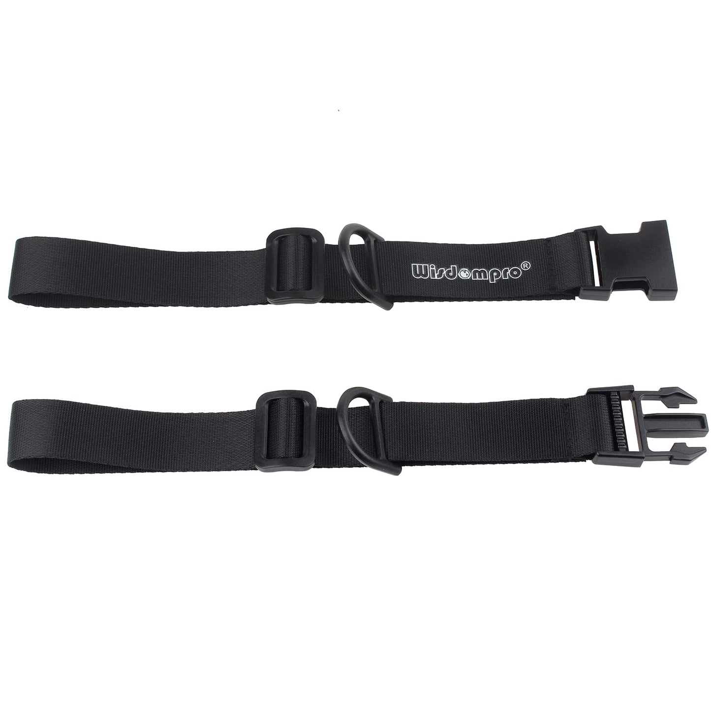 Wisdompro Backpack Chest Strap, Heavy Duty Adjustable Backpack Sternum Strap Chest Belt with Quick Release Buckle for Hiking and Jogging - with Slide Locks (Black)