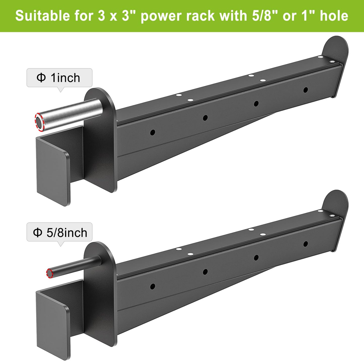 Kipika Strength Training Bundle: Weight Plate Holder & Safety Spotter Arms for Power Cages
