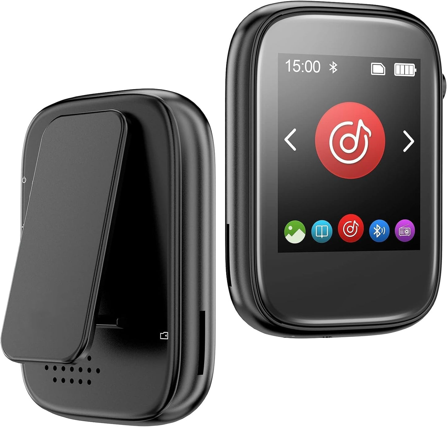 Colorcool Mp3 5.3, 512GB Player with Bluetooth Portable Kids Music Player with Clip on Back,Touch Screen,Biult-in Voice