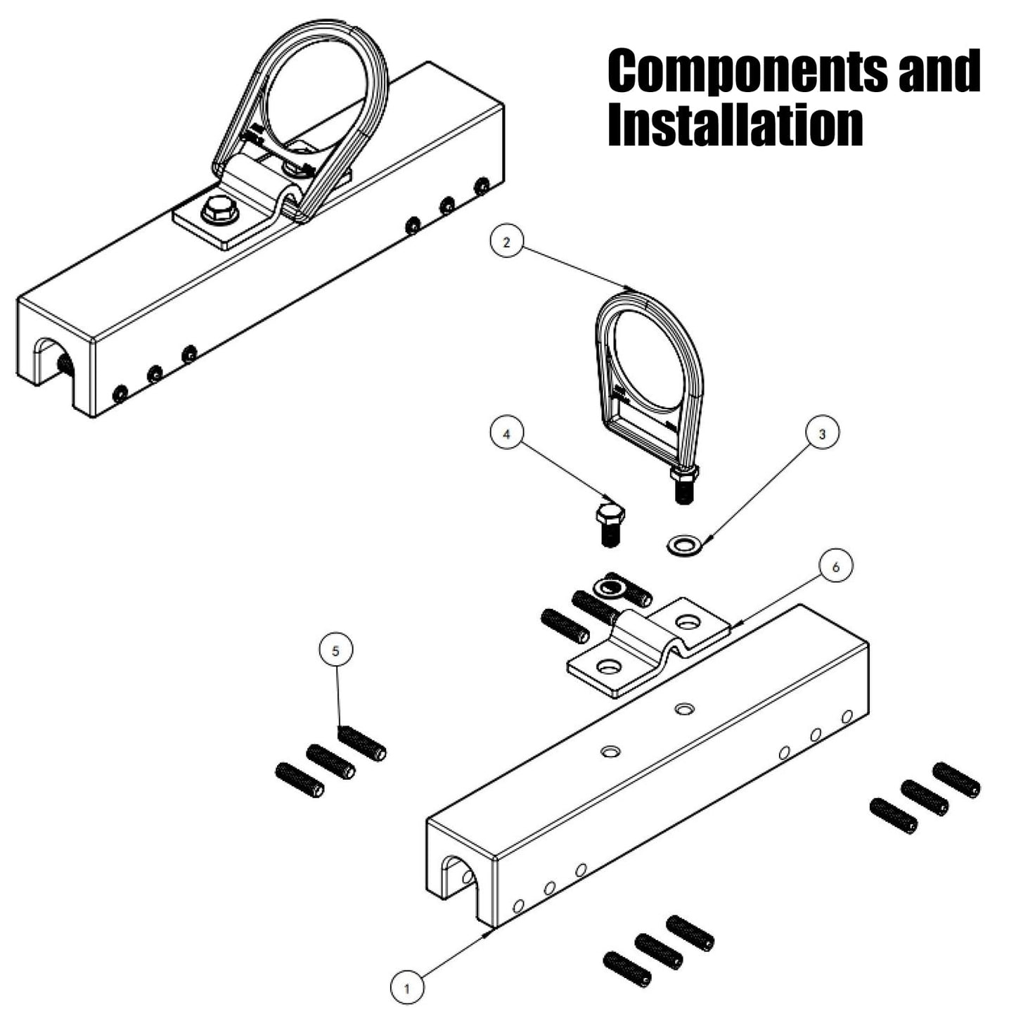 WELKFORDER Standing Seam Roof Anchor Clamp with D-ring mount Aluminum Alloy Fall Protection Roofing Kit ANSI Compliant