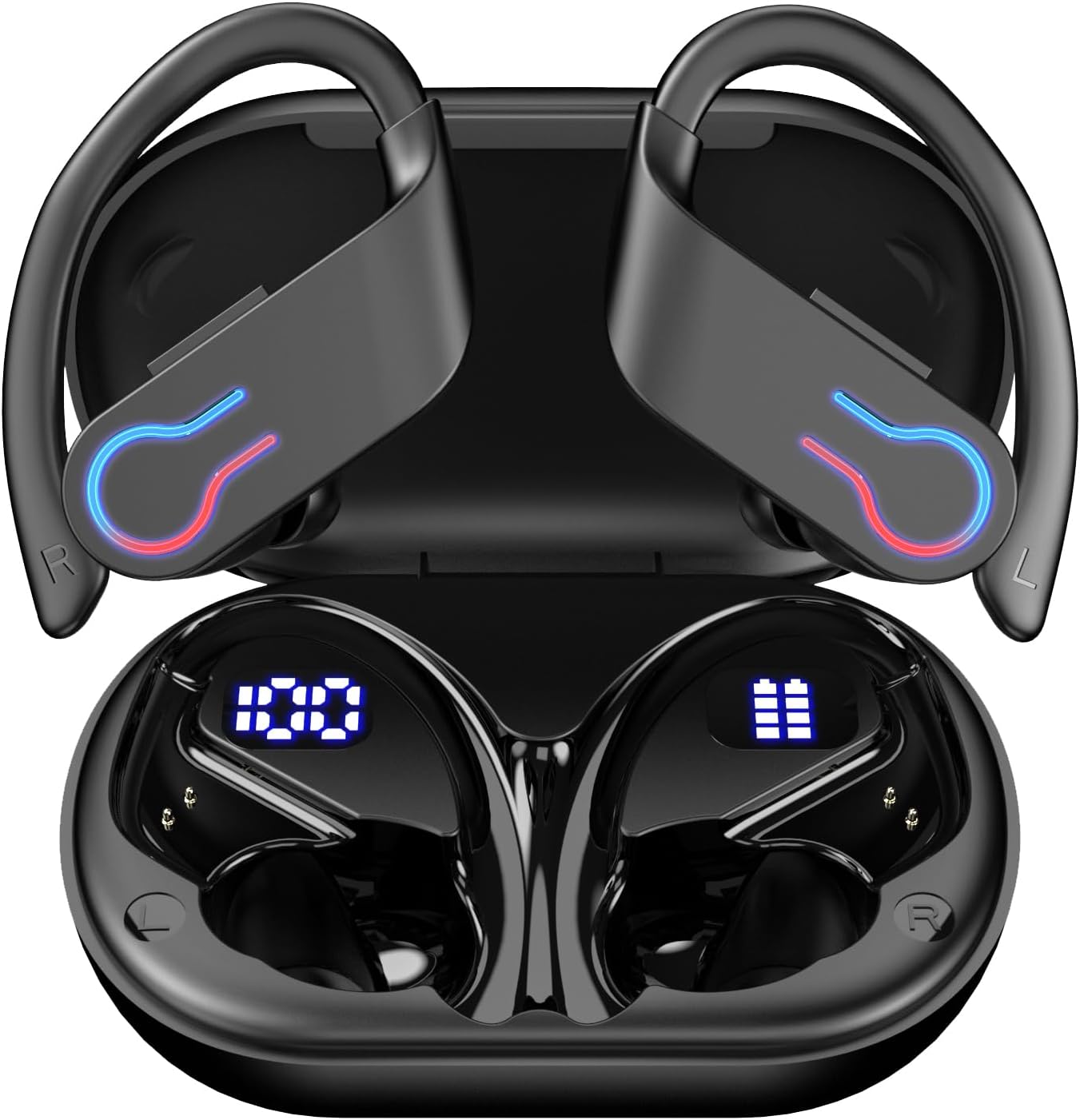 200H 6.1 IPX7 Wireless Bluetooth Earbuds with Playtime, Bluetooth Low Latency, Smart Noise Cancellation, Waterproof