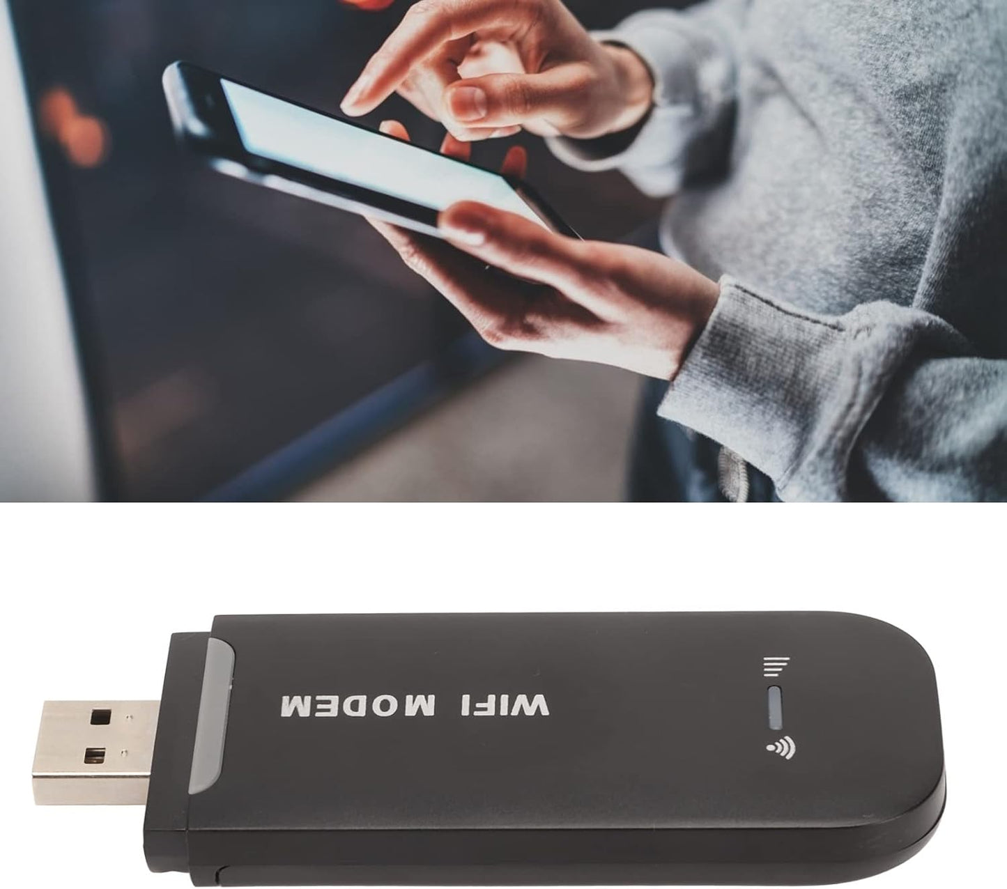 Zunate 4G (B1/B3/B5 B1 10 LTE WiFi Router for Mobile Hotspot FDD, WCDMA) | USB Plug and Play, Connects Up to Users |