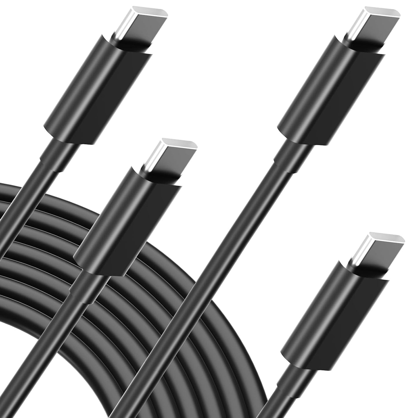 Generic 60W 6ft 2-Pack, USB C to USB C Fast Charging Cable Long-Lasting Durable Charger Cord(Black)