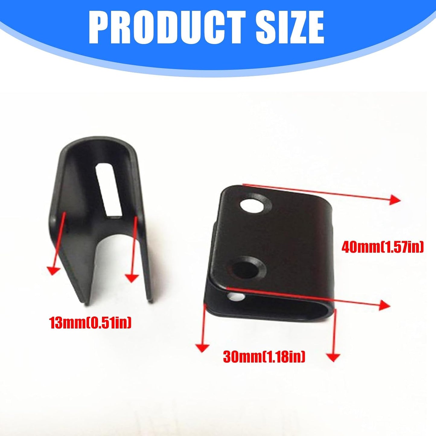 Kaeltsyn 2pcs Heavy Duty U Shaped Plate Hanging Speakers Connector Clip for Secure Wall Mount Clamp Professional Music