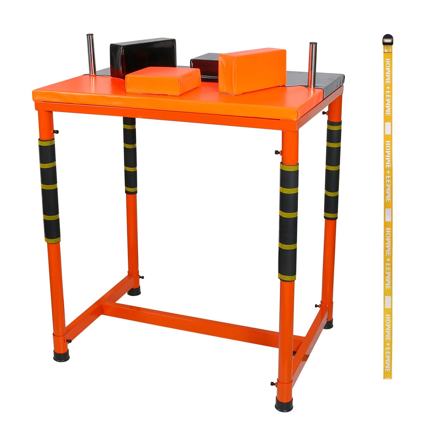 INNOLIFE Professional Arm Wrestling Battle Table - Perfect for Wrist Strength Competitions Adult - Orange Black