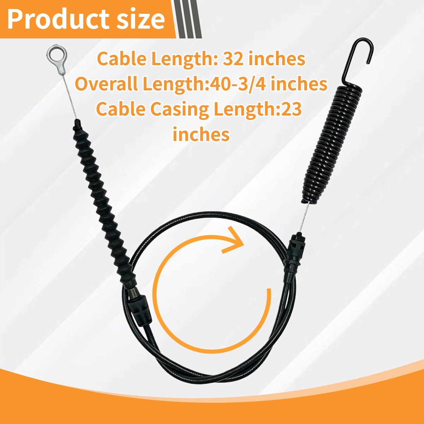 HMETTADC 946-05124A 746-05124A Deck Engagement Cable 32 Inch Compatible with MTD Craftsman Troy-Bilt Pony Bronco Huskee LT4200 746-05124A 746-05124 946-05124 TB42 TB46 T1000 T1100 Lawn Mower