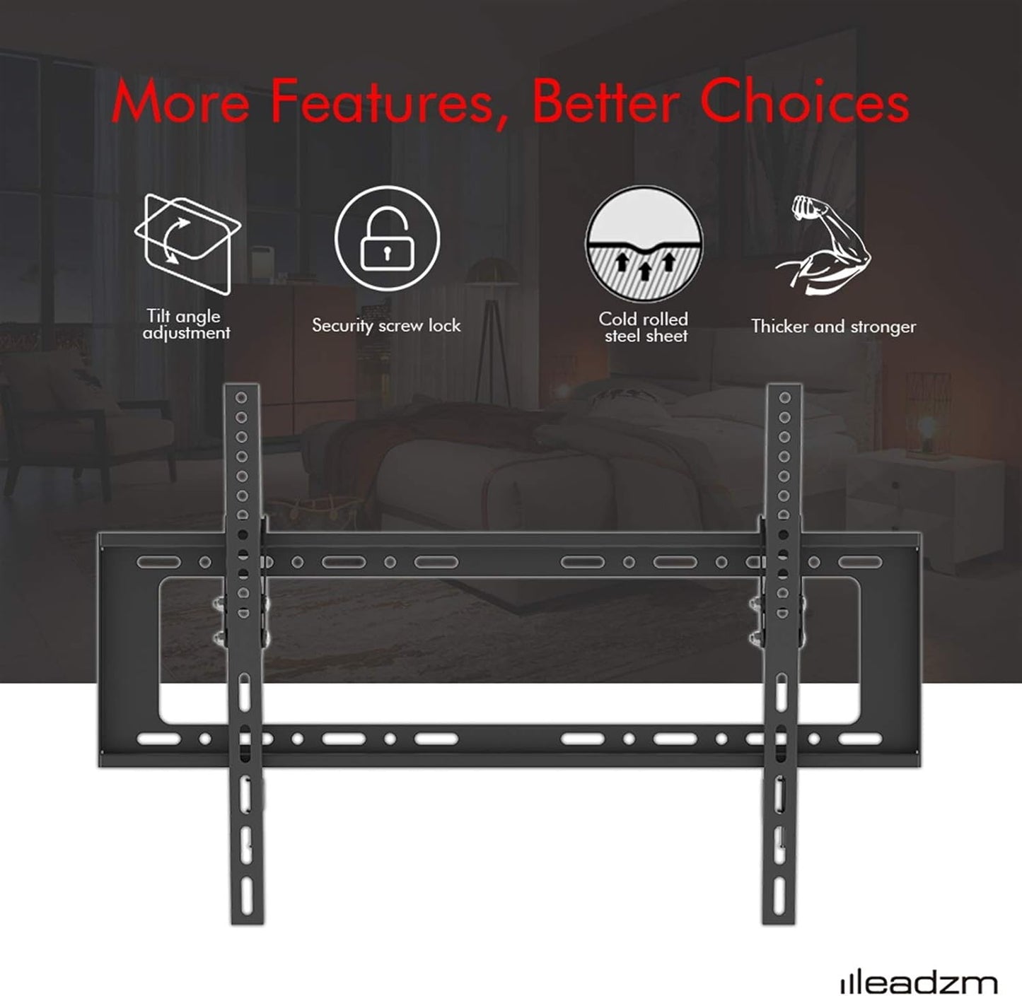 Generic 32-70" Wall Mount Bracket TV Stand with Spirit Level